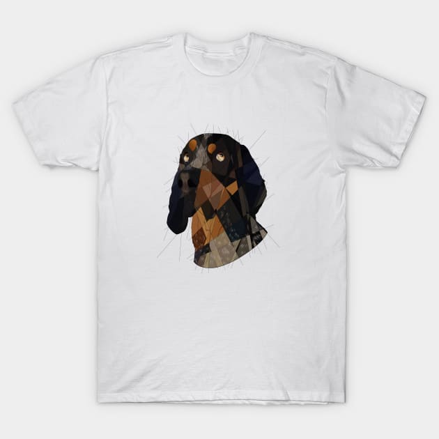 Blue Tick Coonhound T-Shirt by Blacklightco